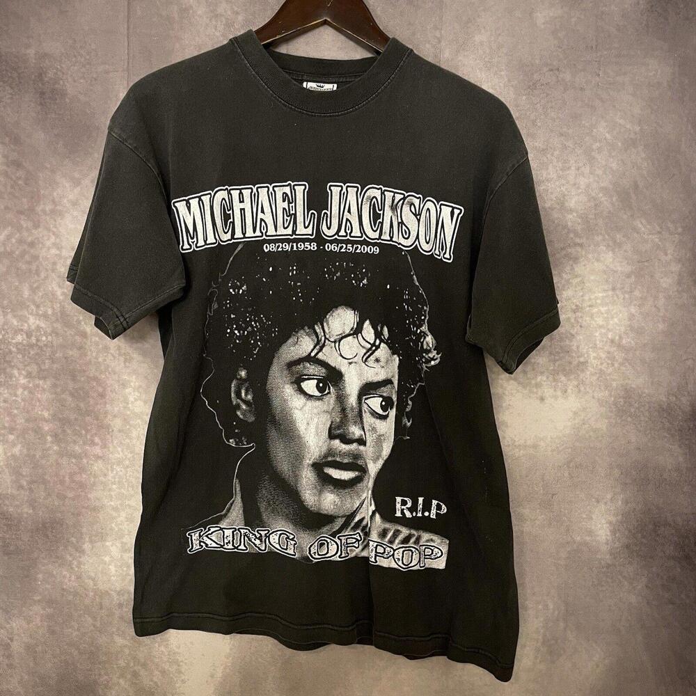 Michael Jackson‎ Shirt Adult Large Graphic King of Pop Memorial RIP